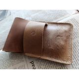 Mahfuz Leather Gerçek Deri Özel Kalemleriniz Için Kalemlik Kalem Kutu ( 5*6 Kalem Için ) 28 cm \ 9.5 cm DAK105 - Kahve - Gold