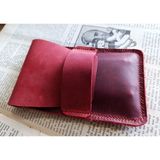 Mahfuz Leather Gerçek Deri Özel Kalemleriniz Için Kalemlik Kalem Kutu ( 5*6 Kalem Için ) 28 cm \ 9.5 cm NLU137 - Bordo