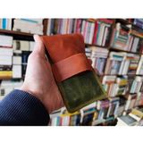 Mahfuz Leather Gerçek Deri Özel Kalemleriniz Için Kalemlik Kalem Kutu ( 5*6 Kalem Için ) 28 cm \ 9.5 cm NLU361 - Kahve