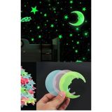 Mahi Max Ay Yıldız Gece Parlayan Florasanlı Fosforlu Duvar Gece Süsü Bebek Çocuk Odası Süsü Glow Stars & Moon