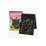 Mahi Max Sihirli Kazımalı Kağıt Gökkuşağı A5 Boy 30x14cm Spiralli Kalemli Defter Kağıt 10Y - Renk Seçenekli