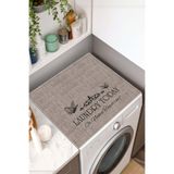 Mahita Home Yıkanabilir Kaymaz Tabanlı Çamaşır Makinesi Örtüsü Modern Kullanışlı Dekoratif Mat ÇMŞ13