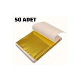 MAHLA Altın Yaprak, Altın Varak 50 Adet 9x9cm - Mobilya Hobi Epoksi Reçine - Dıy - Kendin Yap