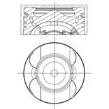 Mahle 001Pı00133002 Piston Segman 0.50Mm Om651.9. 83.50Mm. Sarı Burclu W204 0814 C218 1117 W212 09>16 W166 15>18 W221 1113 Vito W639 10> Sprinter 906 09> 1071460