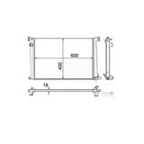 Mahle 8Mk376754591 Radyatör Mını R55 R56 R57 R58 R60 R661 Mını Cooper 06- Ac + Klımasız + Mek 600×420×18