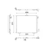 Mahle Ac460000s A C Kondansatör Citroen C2 C3 058145805G