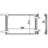 Mahle Ac516000s -Knecht-Behr Ac516000s A C-Kondansatör Fiat Doblo 46811208
