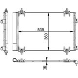 Mahle Ac667000s -Knecht-Behr Ac667000s A C-Kondansatör Peugeot 307 Citroen C4 0
