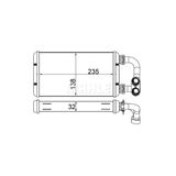 Mahle Ah84000s Knecht Kalorifer Radyatörü (155×355) Bmw 3 Compact (Eno:8fh351311294)