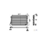 Mahle Cı166000p Knecht Turbo Radyatörü Intercooler 04-11 Caddy Golf V Jetta A3 1.9Tdı Bls