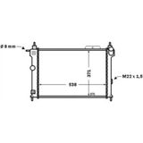 Mahle Cr1493000s -Knecht-Behr Cr1493000s Motor Su Radyatör Brazing Astra F Klima Hariç X14xe X16xel 90443392