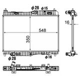 Mahle Cr1896000s -Knecht-Behr Cr1896000s Motor Su Radyatörü Fiesta 08 12 Vı 08 1.4 Efı At 1.4 1.6 Otomatik Şanzıman 350 538 16 8V518005fa