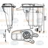 Mahle Crt95000s Radyatör Yedek Su Bidonu A4 A5 A6 Q3 Q5 2.0 Tdı 1.8 2.0Tfsı 08> Cabb Caga Caha Cdnb Cjcb Cfka 8K0121403ac
