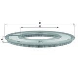 Mahle HAVA FILTRESI MERCEDES M102 W123 S123 W124 S124 A0020941604