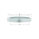 Mahle Hava Fıltresı Mercedes M102 W201 W124 S124 C124 A0030943804