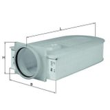 Mahle HAVA FILTRESI MERCEDES OM651 W204 W212 W222 C218 10218 S204 R172 W166 10204 A6510940104