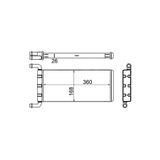 Mahle Kalorıfer Radyatoru Mercedes Sprınter B906 . Vw Crafter 30-35-50