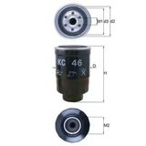 Mahle Kc46 Yakıt Filtresi H100 Starex L200 L300 Bongo K2500 Pregıo 2.5 94> 31390H1000