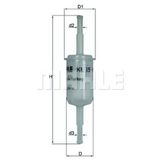 Mahle Kl15of Knecht Yakıt Filtresi Renault Express 1.0 85-92 Caddy 1.6 83-92 Golf Iı Jetta Iı 1.6 86-92