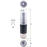 Mahle Kl169-6D | Mazot Filtresi 15-Mercedes Benz C-Seri (W205-S205)