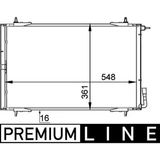 Mahle KLİMA RADYATÖRÜ KONDANSER PEUGEOT P206 1998-2009 1.1-1.4-1.6-2.0-1.4HDI-1.6HDI 6455 Y0 6455 W6 6455 W7 6455 109