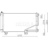 MAHLE Klima Radyatoru Mercedes W203 Cl203 S203 C209 A209