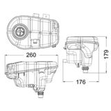 Mahle-Knecht-Behr Crt60000s Radyatör Yedek Su Bidonu Audi A6 11 18 A7 11 18 A8 10 16 4G0121403d 4G0121403d
