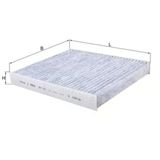 Mahle Lak1123 -Knecht-Behr Lak1123 Polen Filtresi Karbonlu Cabin Air Filter Element With Activated Carbon 1808020