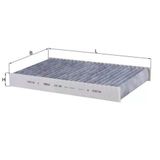 Mahle Lak280 Polen Filtresi Discovery 3 Discovery 4 Range Rover Sport I L320 Karbonlu Jkr500010
