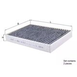Mahle Lak6752s -Knecht-Behr Lak6752s Polen Filtresi Bmw G30 G11 G14 G05 G06 G06 64116996200
