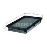 MAHLE LX1631 HAVA FİLTRESİ MICRA K12 03-10 NOTE 07-10 QASHQAI 07-