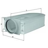 Mahle Lx16861 -Knecht-Behr Lx16861 Hava Filtresi X204 08 15 W204 08 14 S204 08 14 C204 11 W212 09 16 C207 09 15 6510940004 6510940004