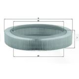 Mahle Lx209 Hava Filtresi Vw Golf - Polo - Derby - Scirocco - Audi 50 1974 - 1983 3612962003