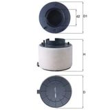 Mahle Lx4249 -Knecht-Behr Lx4249 Hava Filtresi 8K0133843l 8K0133843l