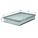Mahle Lx688 Knecht Hava Filtresi Sharan / Alhambra / Galaxy 1.8T 20V 1.
