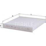 Mahle Mtxdpn Polen Filtresi Cabin Filter - Çok Renkli
