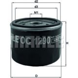 Mahle OC1290 OC1290 Yağ Filtresi Civic/ Crv 1,6 12-
