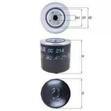 Mahle Oc214 Knecht Yağ Filtresi Transporter T4 90- 1.9D / 100 82-91 2.0D 2.0Td 2.4D A6 94-97 2.5 Tdı