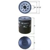 Mahle Oc2371 Yağ Filtresi 18 K4f.25 K4f.20 T4h Discovery I Lj 2.0 16 V 89>98 Freelander I L314 9805 Fn2056
