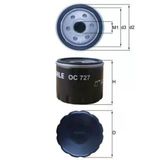 Mahle Oc727 Yağ Filtresi Juke 1.5 10> Qashqai 1.5 0713 Grand Vitara 0515 Duster Logan Sandero Clio Iıı Fluence Scenic Iıı Kangoo Laguna Iı Iıı