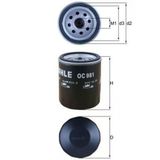 Mahle Oc981 Yağ Filtresi Fiesta C-Max Focus Mondeo Ka Fn1248