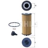 Mahle Ox1238d Yağ Filtresi Bmw B37 B38 B47 B48 F40 F45 F46 F48 F39 Mini F54 F55 F56 F59 8593186
