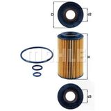 Mahle Ox1537d2 Yağ Filtresi Mercedes Om651 W176 1418 W246 1418 W204 0814 W205 1418 C205 15>18 C117 13>19 W212 09>16 W447 14> Sprinter 906 907 910 09>-Land Rover Range Iıı Iv Sport 4.3 Fn0186