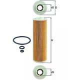 Mahle Ox1835d1 Yağ Filtresi W203 0207 Cl203 0208 S203 0207 W204 0714 S204 0714 W211 0208 R171 0410 2711800309