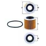 Mahle Ox416d1 Yağ Filtresi Toyota Corolla Auris 10 12 Avensis 09 12 Rav 4 08 12 Fn0191
