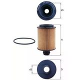 Mahle Ox559d Yağ Filtresi Opel Bravo Iı Doblo Idea Panda Punto Alfa 159 Mito Corsa Meriva Fiorino Bipper Nemo 1.3 1.6 1.9 Dizel Astra J Insignia Zaf