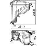 Mahle RADYATOR YEDEK SU DEPOSU BMW N43 N45 N46 N51 N54 N20 N53 E81 E82 E90 E88 E91 E92 E93 E84 E89 17137640514