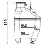 Mahle RADYATOR YEDEK SU DEPOSU MINI R50 R52 R53 17107509071
