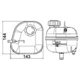 Mahle RADYATOR YEDEK SU DEPOSU MINI R50 R52 R53 17137529273