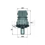 Mahle Tse1d -Knecht-Behr Tse1d Hararet Müşürü Yeşil Ibiza Iıı Octavia Bora Golf Iv Caddy Passat Polo Transporter 59919501
